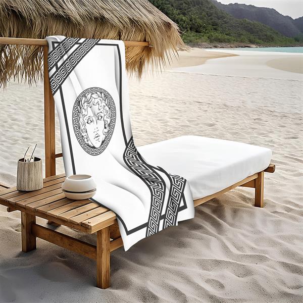 Dekoratif Modern Desenli Plaj Deniz Havlusu Peştamal 80x160 CM LUX72