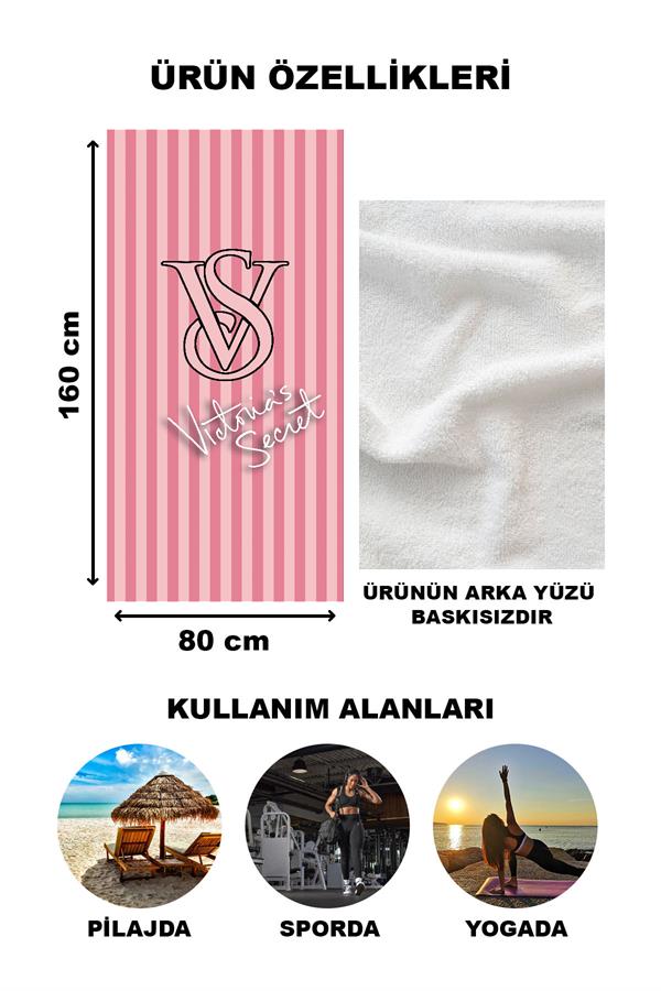 Dekoratif Modern Desenli Plaj Deniz Havlusu Peştamal 80x160 CM LUX22