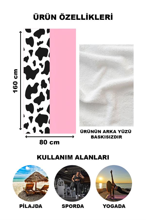Dekoratif Modern Desenli Plaj Deniz Havlusu Peştamal 80x160 CM LION07