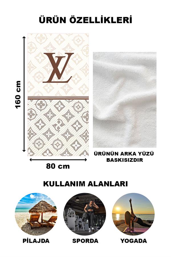 Dekoratif Modern Desenli Plaj Deniz Havlusu Peştamal 80x160 CM LUX67