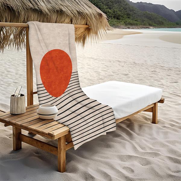 Dekoratif Modern Desenli Plaj Deniz Havlusu Peştamal 80x160 CM PSM03