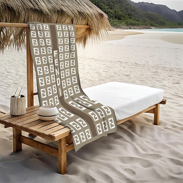 Dekoratif Modern Desenli Plaj Deniz Havlusu Peştamal 80x160 CM LUX86