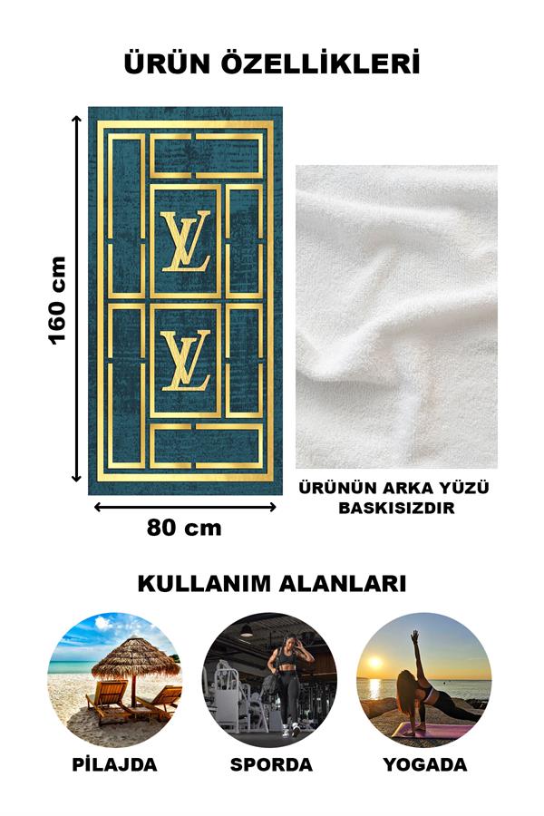 Dekoratif Modern Desenli Plaj Deniz Havlusu Peştamal 80x160 CM LUX44