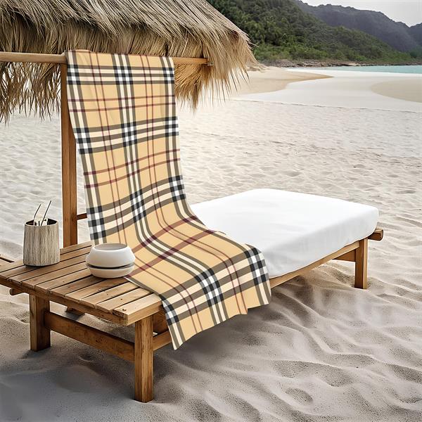 Dekoratif Modern Desenli Plaj Deniz Havlusu Peştamal 80x160 CM LUX60