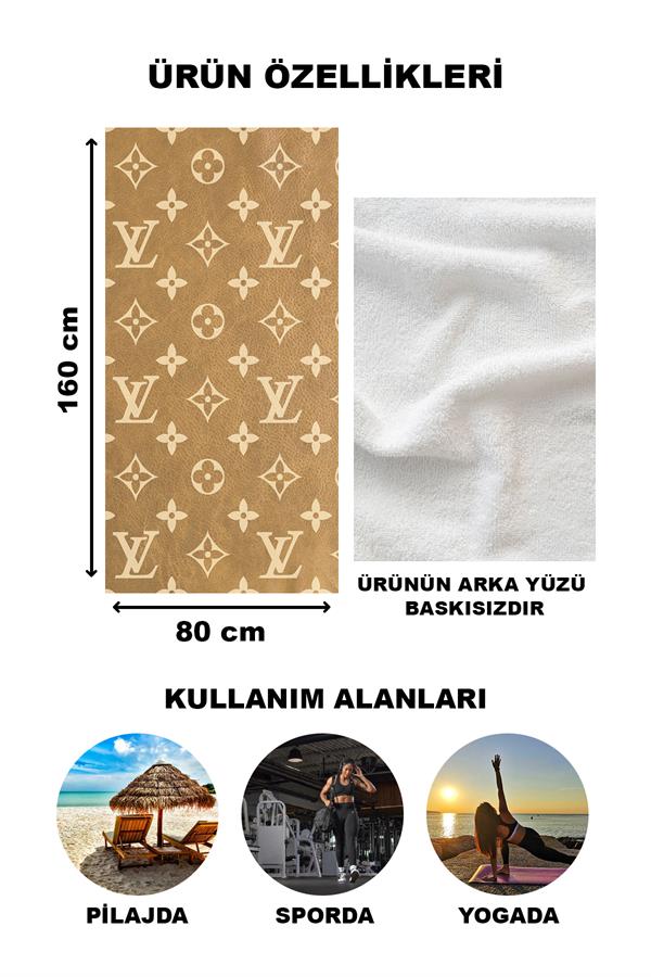 Dekoratif Modern Desenli Plaj Deniz Havlusu Peştamal 80x160 CM LUX89