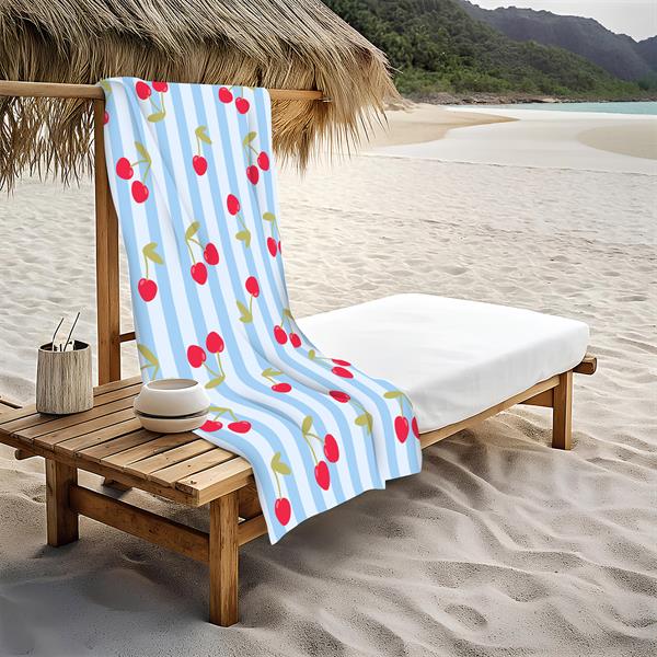 Dekoratif Modern Desenli Plaj Deniz Havlusu Peştamal 80x160 CM PİKA18