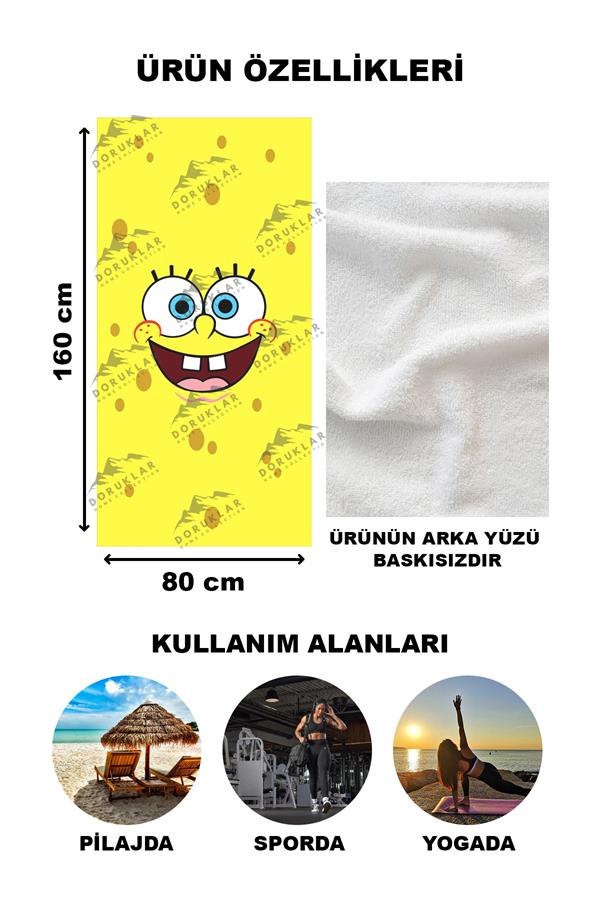 Dekoratif Modern Desenli Plaj Deniz Havlusu Peştamal 80x160 CM PİKA16