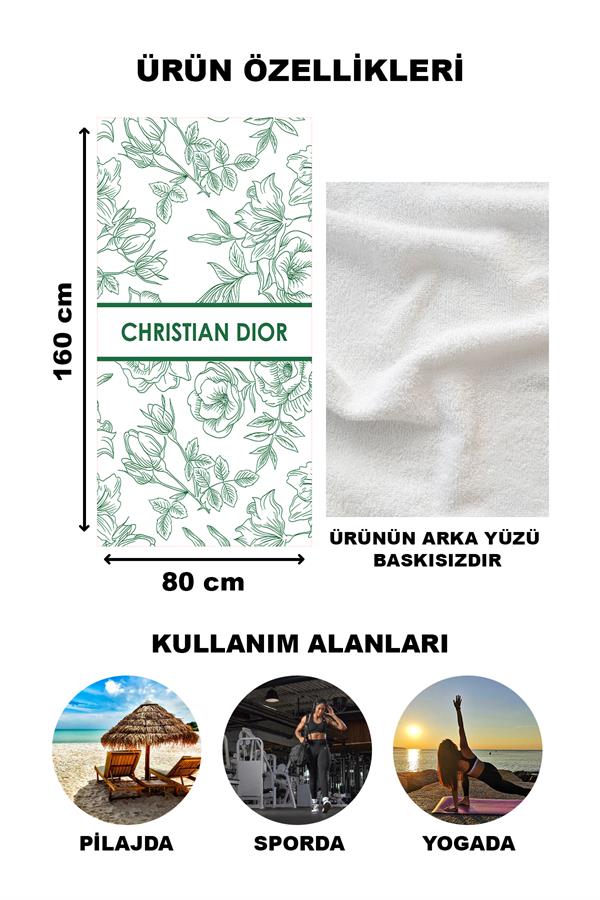 Dekoratif Modern Desenli Plaj Deniz Havlusu Peştamal 80x160 CM LUX68