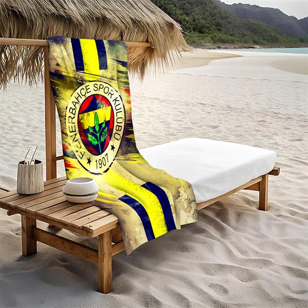 Dekoratif Modern Desenli Plaj Deniz Havlusu Peştamal 80x160 CM TRF02