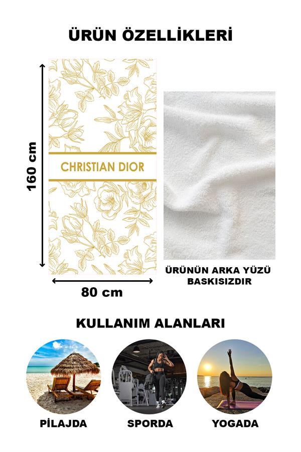 Dekoratif Modern Desenli Plaj Deniz Havlusu Peştamal 80x160 CM LUX70