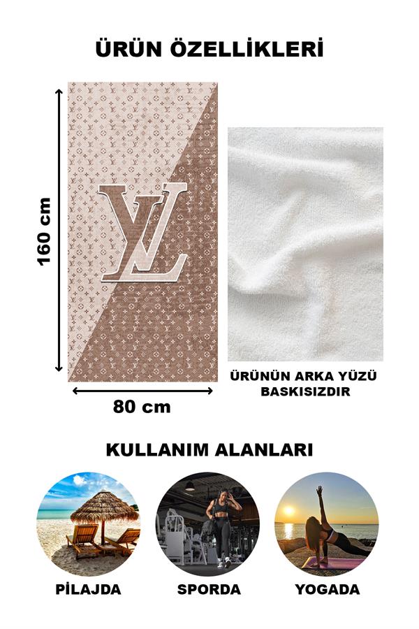 Dekoratif Modern Desenli Plaj Deniz Havlusu Peştamal 80x160 CM LUX52