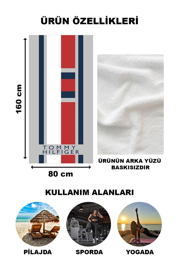 Dekoratif Modern Desenli Plaj Deniz Havlusu Peştamal 80x160 CM LUX42