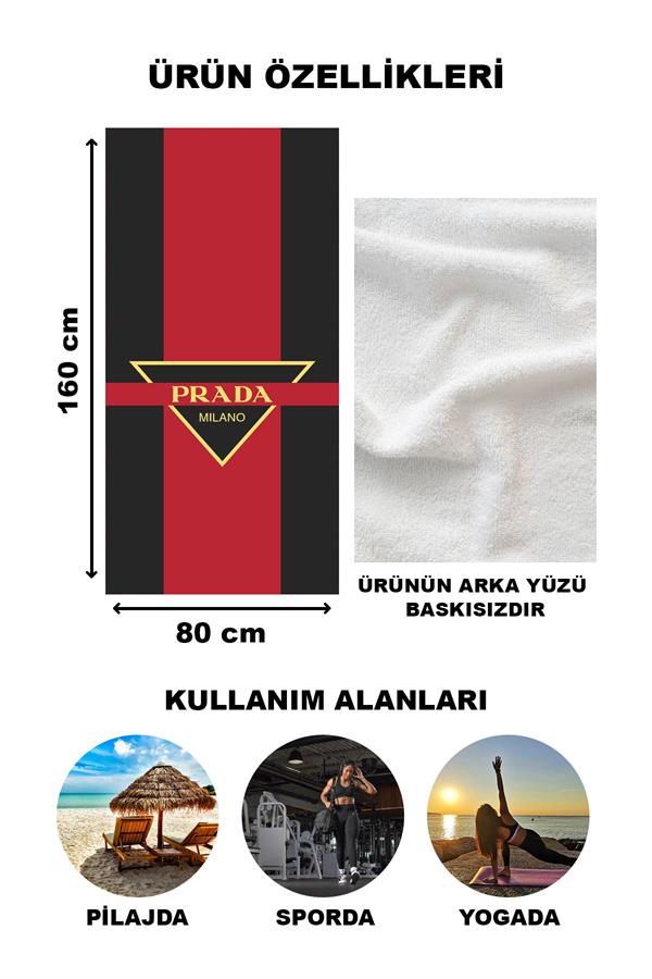 Dekoratif Modern Desenli Plaj Deniz Havlusu Peştamal 80x160 CM LUX84