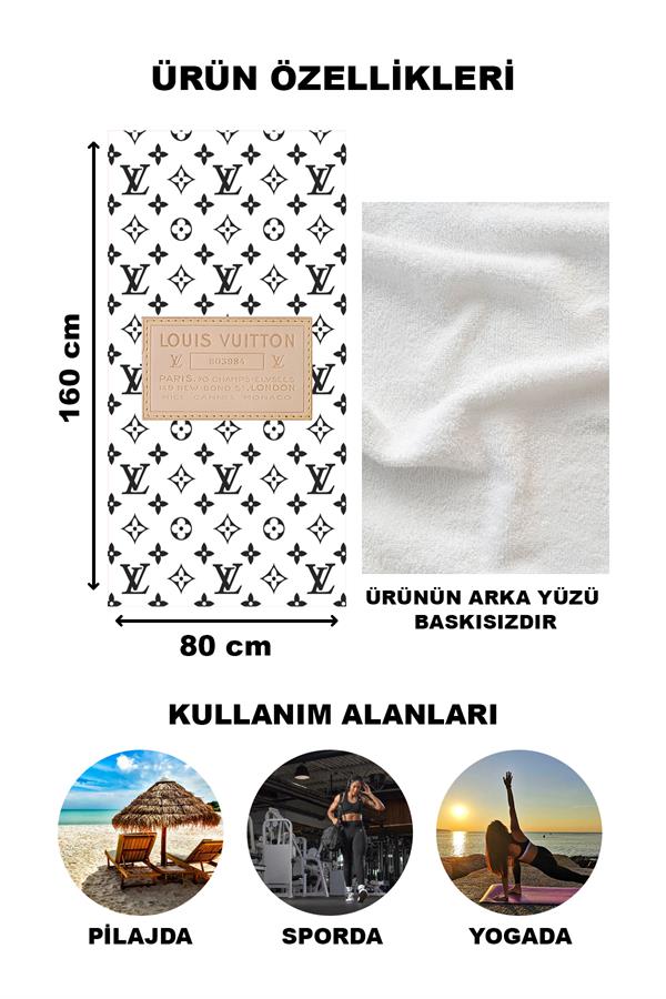 Dekoratif Modern Desenli Plaj Deniz Havlusu Peştamal 80x160 CM LUX87