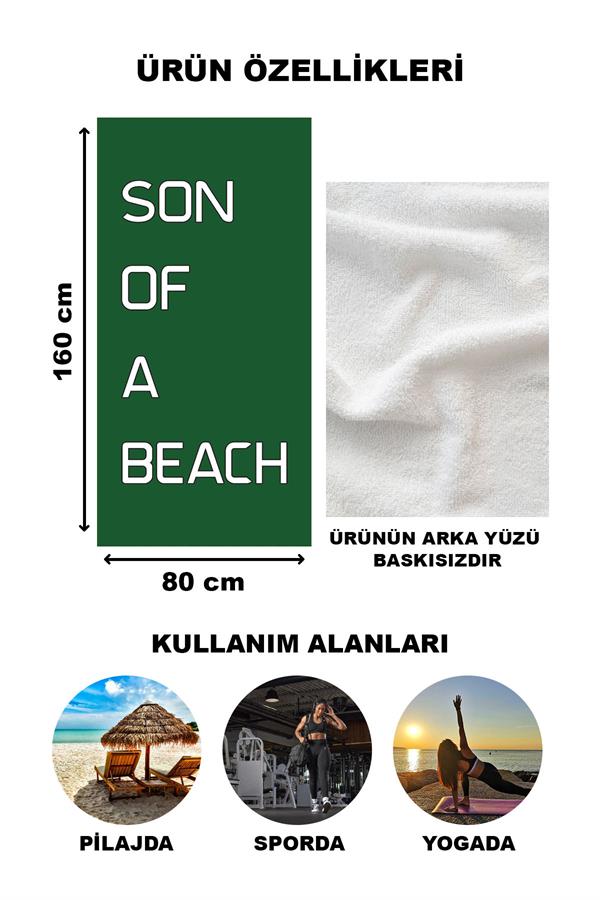 Dekoratif Modern Desenli Plaj Deniz Havlusu Peştamal 80x160 CM PSM09