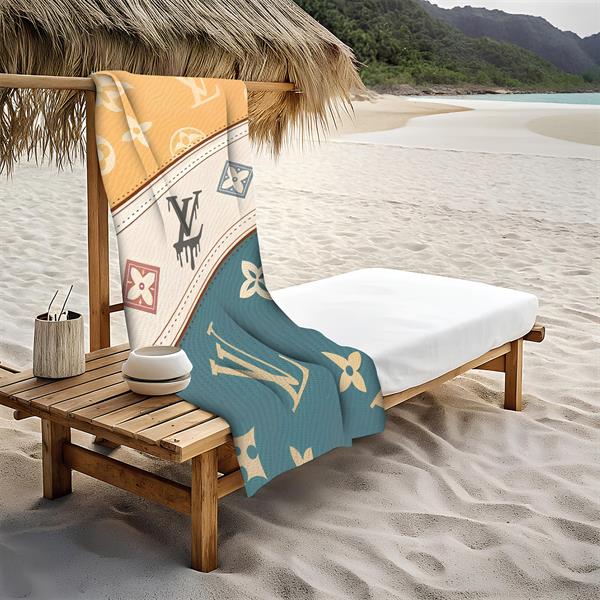 Dekoratif Modern Desenli Plaj Deniz Havlusu Peştamal 80x160 CM LUX43