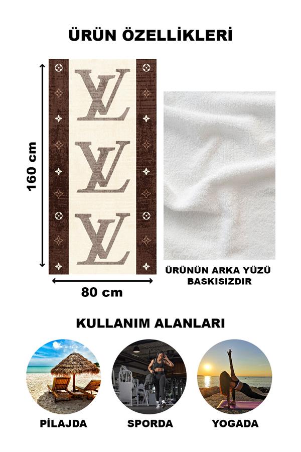 Dekoratif Modern Desenli Plaj Deniz Havlusu Peştamal 80x160 CM LUX30