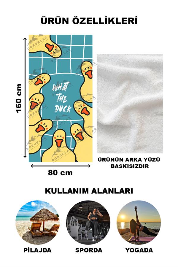 Dekoratif Modern Desenli Plaj Deniz Havlusu Peştamal 80x160 CM PİKA11