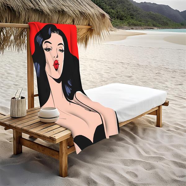Dekoratif Modern Desenli Plaj Deniz Havlusu Peştamal 80x160 CM TRL01