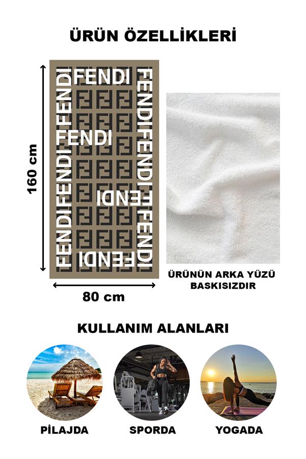 Dekoratif Modern Desenli Plaj Deniz Havlusu Peştamal 80x160 CM LUX91