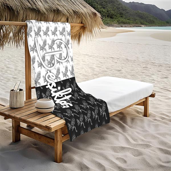 Dekoratif Modern Desenli Plaj Deniz Havlusu Peştamal 80x160 CM PİKA01