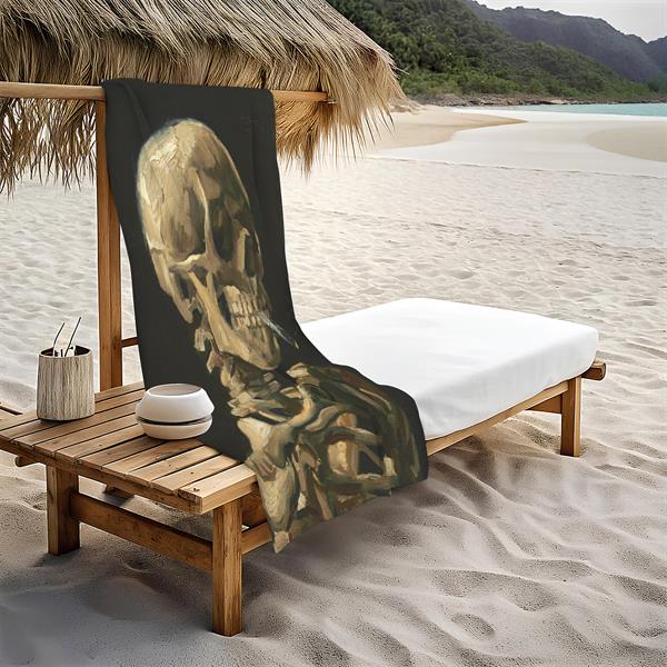 Dekoratif Modern Desenli Plaj Deniz Havlusu Peştamal 80x160 CM PİKA12