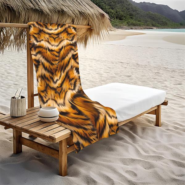 Dekoratif Modern Desenli Plaj Deniz Havlusu Peştamal 80x160 CM LION03