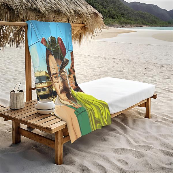 Dekoratif Modern Desenli Plaj Deniz Havlusu Peştamal 80x160 CM PİKA14