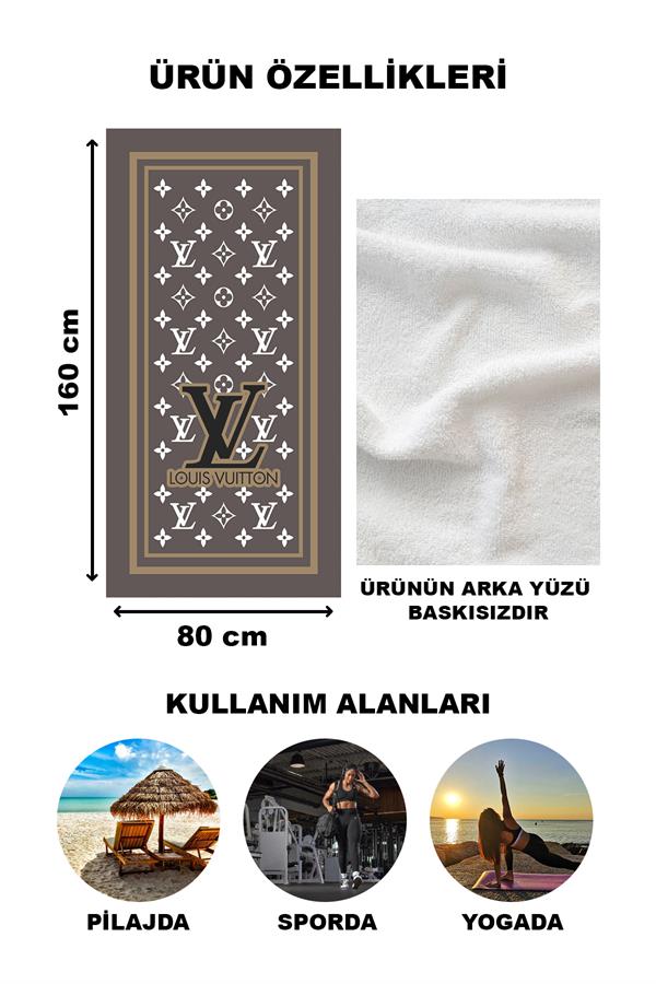 Dekoratif Modern Desenli Plaj Deniz Havlusu Peştamal 80x160 CM LUX88