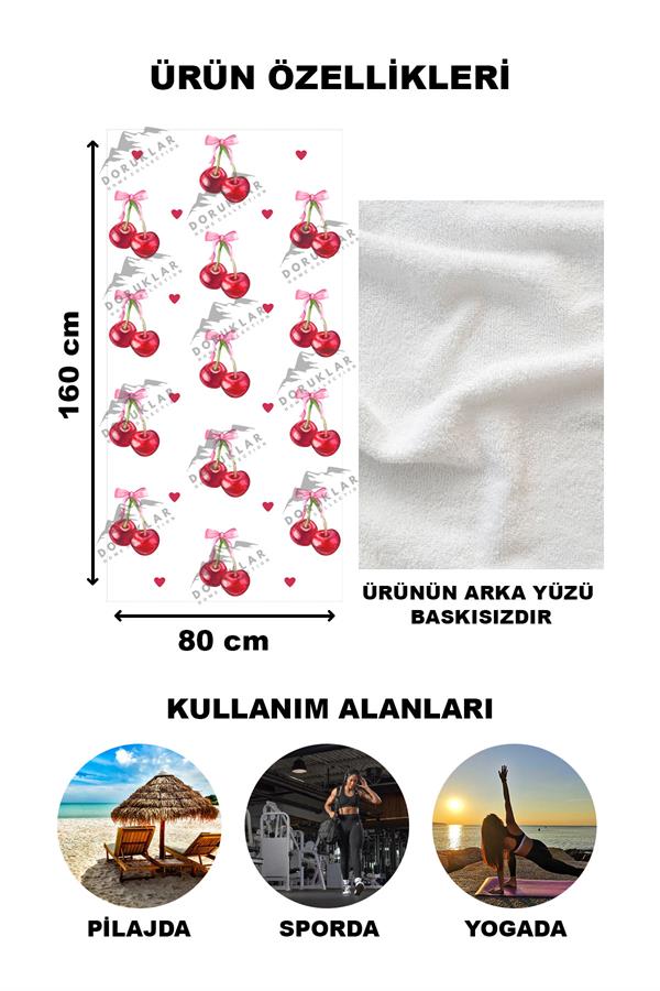 Dekoratif Modern Desenli Plaj Deniz Havlusu Peştamal 80x160 CM PİKA23