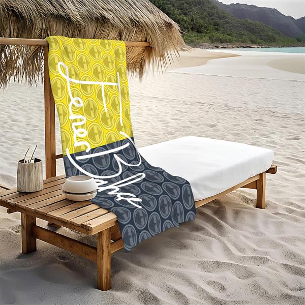 Dekoratif Modern Desenli Plaj Deniz Havlusu Peştamal 80x160 CM PİKA02