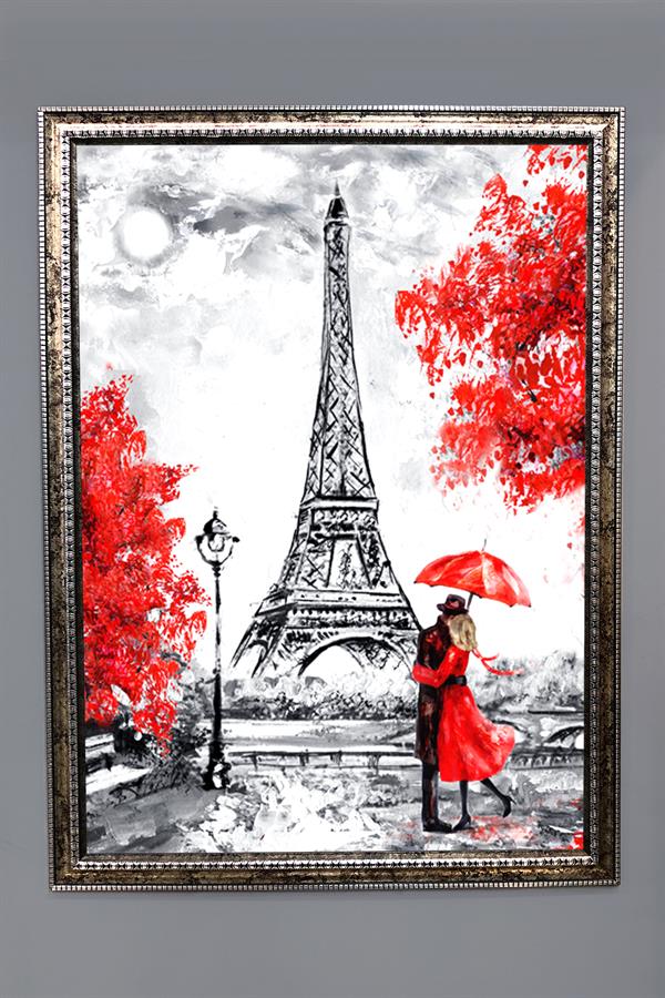 Dekoratif Modern Eyfel Kulesi Paris Desenli Tablo 50x70 CM