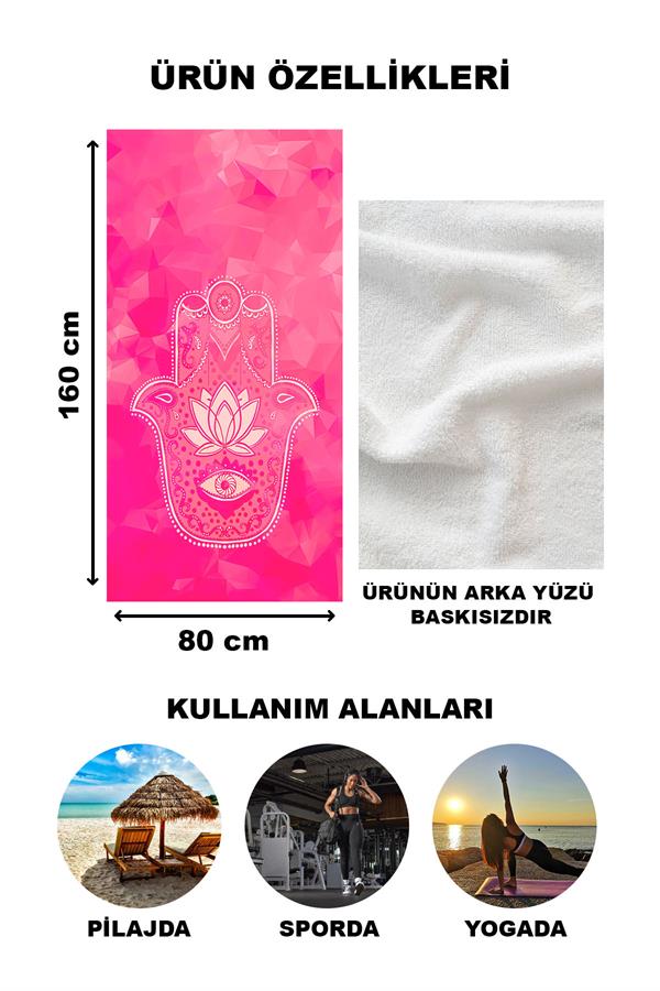 Dekoratif Modern Mandala Desenli Plaj Deniz Havlusu Peştamal 80x160 CM MD11