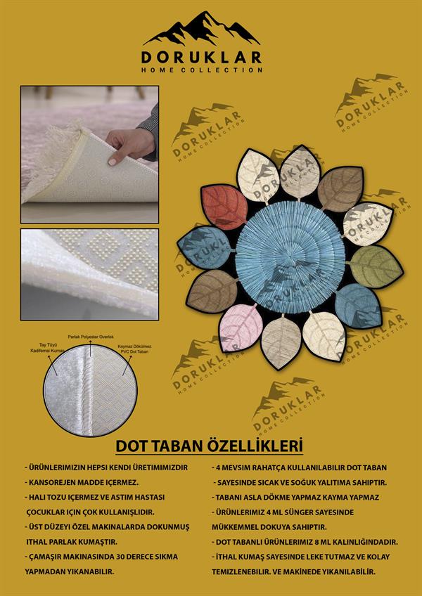 Dijital Baskı Kaymaz Taban Yıkanabilir Hasır-Jüt Görünümlü Lazer Kesim Halı
