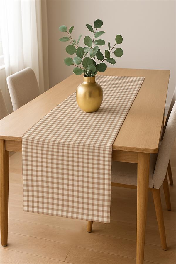 Dijital Baskı Pamuklu Keten Kumaş 150x200cm Masa Örtüsü - Runner Hediyeli MSRT015