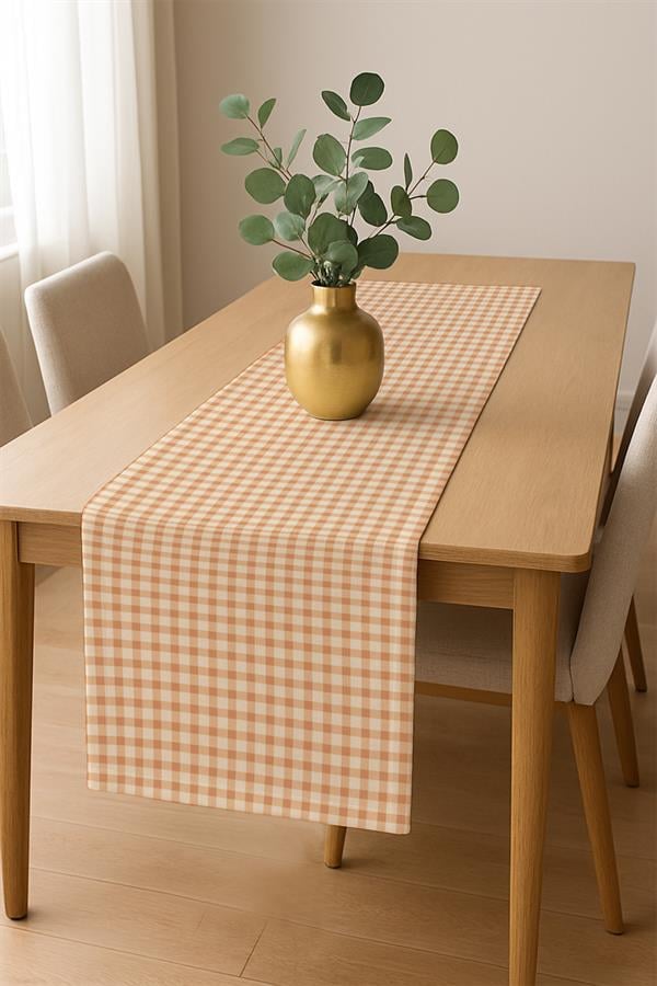 Dijital Baskı Pamuklu Keten Kumaş 150x200cm Masa Örtüsü - Runner Hediyeli MSRT018
