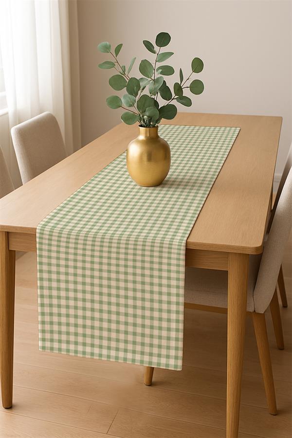 Dijital Baskı Pamuklu Keten Kumaş 150x200cm Masa Örtüsü - Runner Hediyeli MSRT016