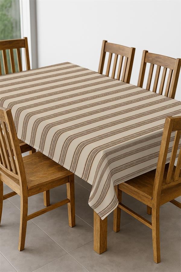 Dijital Baskı Pamuklu Keten Kumaş 150x200cm Masa Örtüsü - Runner Hediyeli MSRT011