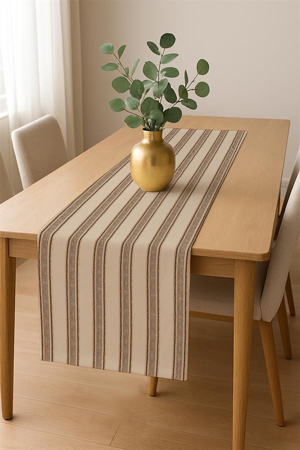 Dijital Baskı Pamuklu Keten Kumaş 150x200cm Masa Örtüsü - Runner Hediyeli MSRT011