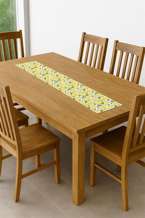 Dijital Baskı Pamuklu Keten Kumaş 150x200cm Masa Örtüsü - Runner Hediyeli MSRT008