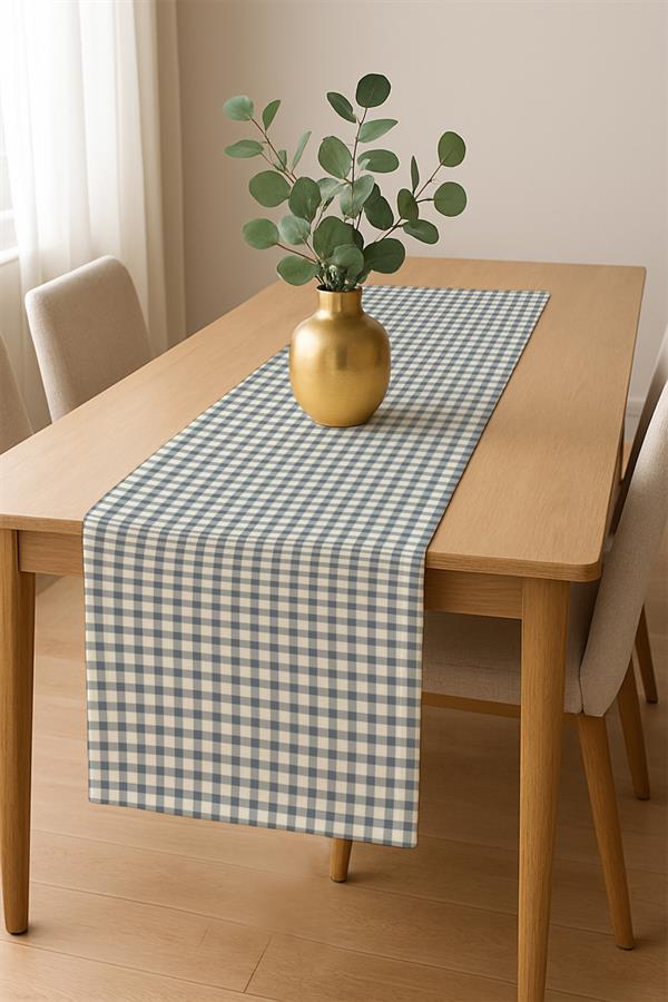 Dijital Baskı Pamuklu Keten Kumaş 150x200cm Masa Örtüsü - Runner Hediyeli MSRT017