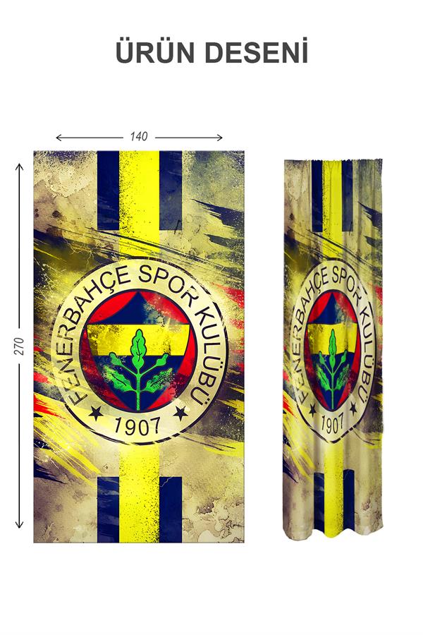 Dijital Baskı Yıkanabilir Dekoratif Modern Desenli 2 Kanat Bebek ve Çocuk Odası Fon Perdesi