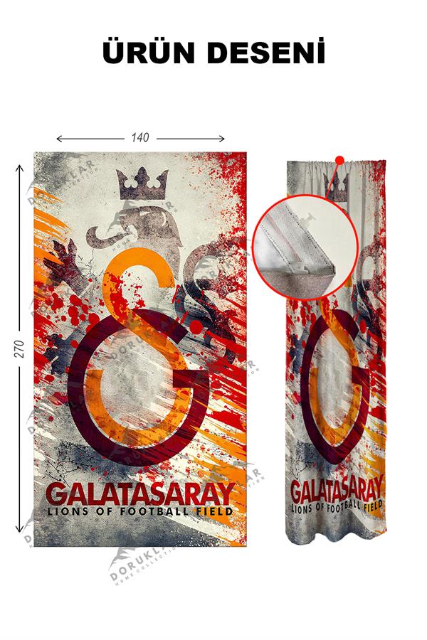 Dijital Baskı Yıkanabilir Modern Desenli 2 Kanat Bebek ve Çocuk Odası Fon Perdesi