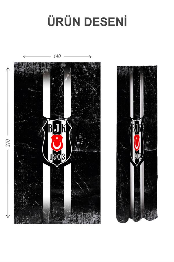 Dijital Baskı Yıkanabilir Modern Desenli 2 Kanat Bebek ve Çocuk Odası Fon Perdesi