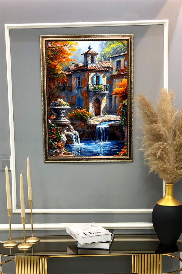 Doğa ve Manzara Desenli Çerçeveli Duvar Tablosu 50x70cm SERENE16