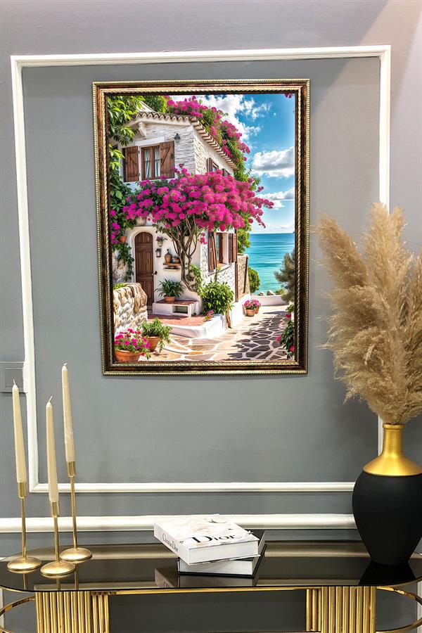 Doğa ve Manzara Desenli Çerçeveli Duvar Tablosu 50x70cm SERENE13
