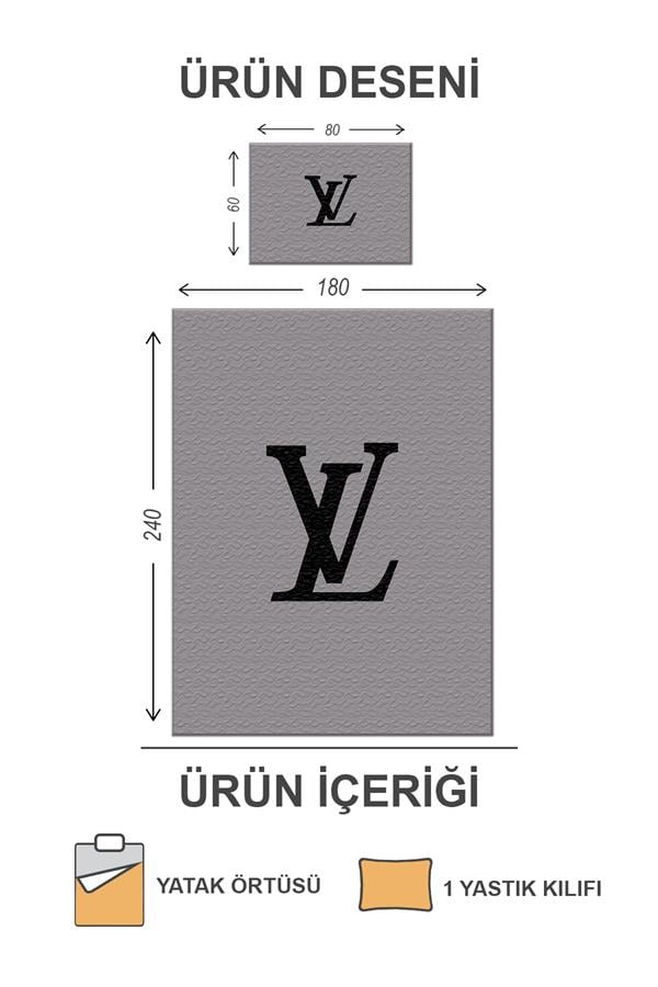 Kapitoneli Pamuk Dolgulu Kadife Kumaş Modern Desenli Premium Kalite Yatak Örtüsü Seti