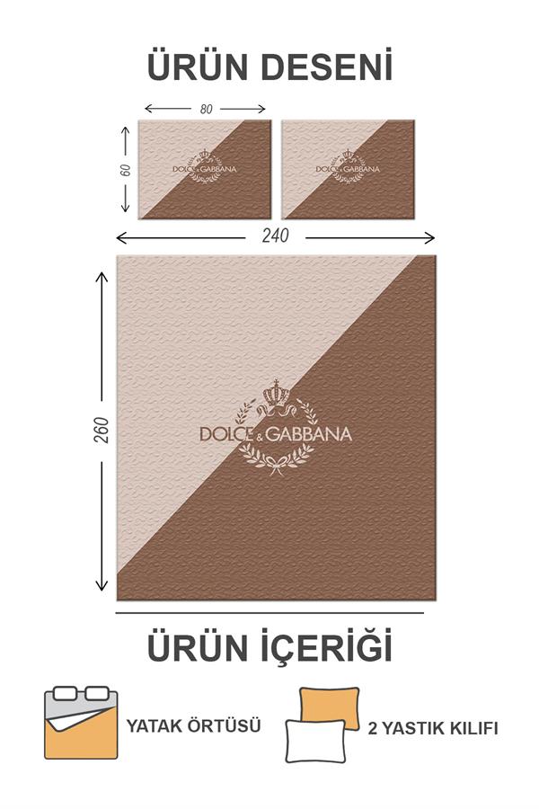 Kapitoneli Pamuk Dolgulu Kadife Kumaş Modern Desenli Premium Kalite Yatak Örtüsü Seti