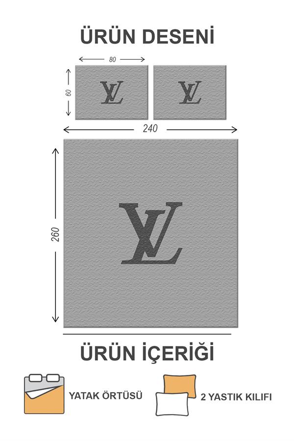 Kapitoneli Pamuk Dolgulu Kadife Kumaş Modern Desenli Premium Kalite Yatak Örtüsü Seti