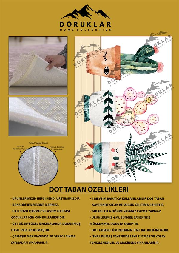 Kaymaz Taban Dijital Baskı Yıkanabilir Modern Desenli Mutfak Halısı